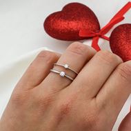 Imagen de Solitario Vera Diamante 0,10ct Oro Blanco 18K