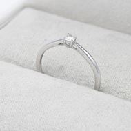 Imagen de Solitario Vera Diamante 0,10ct Oro Blanco 18K