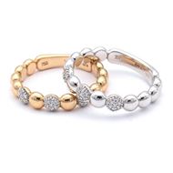 Imagen de Anillo Tania Diamantes Oro Blanco 18K