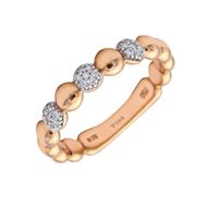 Imagen de Anillo Tania Diamantes Oro Rosa 18K
