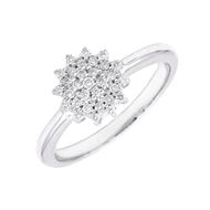 Imagen de Anillo Thais Diamantes 0,16ct G-VS Oro Blanco 18K