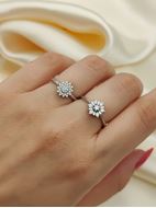 Imagen de Anillo Thais Diamantes 0,16ct G-VS Oro Blanco 18K