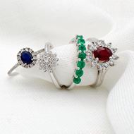 Imagen de Anillo Thais Diamantes 0,16ct G-VS Oro Blanco 18K