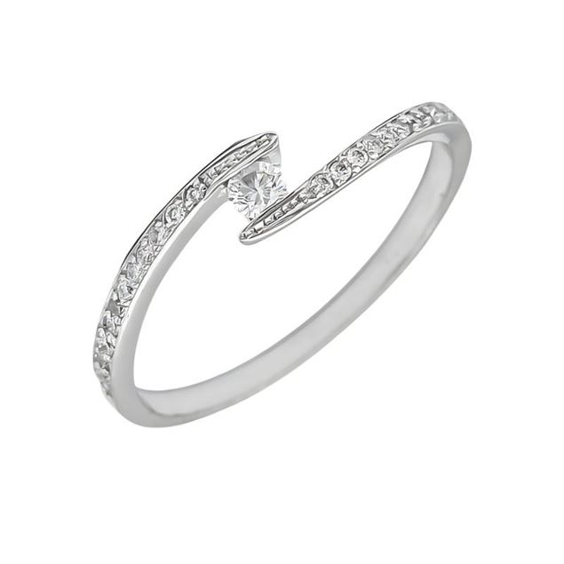 Imagen de Anillo Yin Diamantes 0,17ct G-VS Oro Blanco 18K