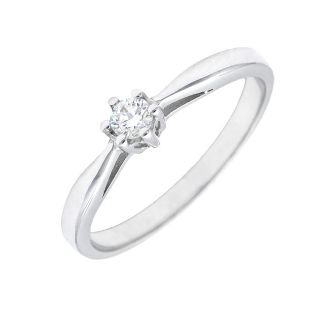 Imagen de Anillo Attract Diamante 0,10ct G-VS Oro Blanco 18K