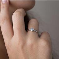 Imagen de Anillo Corazón Diamante 0,16ct G-VS Oro Blanco 18K