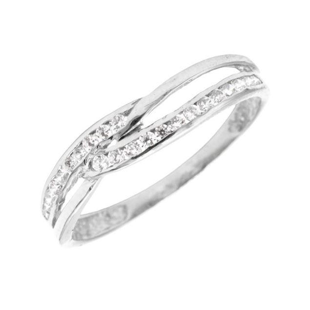 Imagen de Anillo Fern Oro Blanco 18K