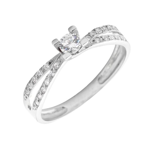 Imagen de Anillo Circus Oro Blanco 18K