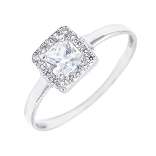 Imagen de Anillo Isabel Oro Blanco 18K