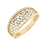 Imagen de Anillo Delfi Oro Bicolor 18K