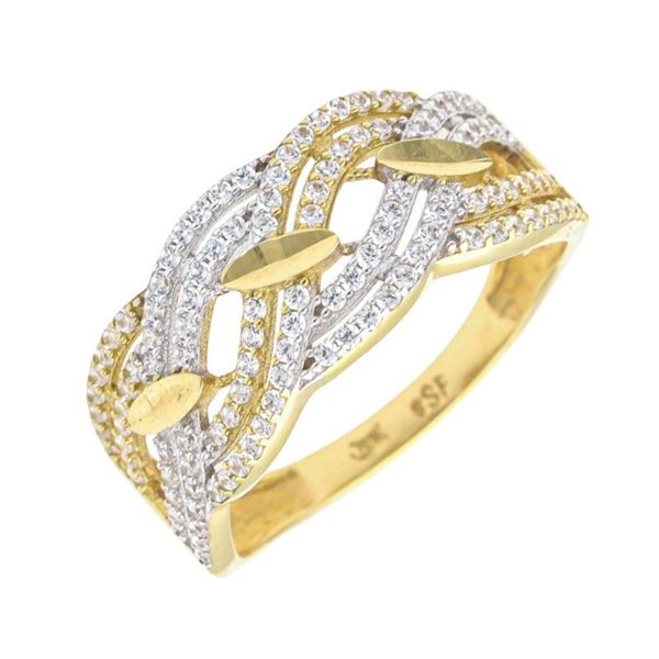 Imagen de Anillo Zelda Oro Bicolor 18K