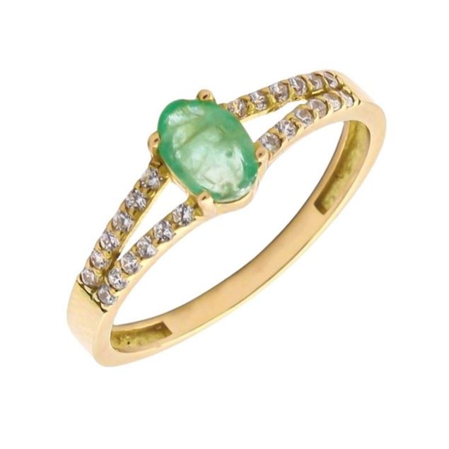 Imagen de Anillo Hera Esmeralda Oro 18K