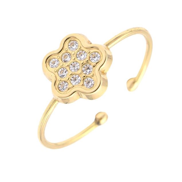 Imagen de Anillo Flora Oro 18K