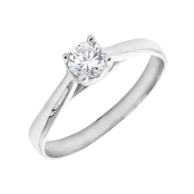 Imagen de Anillo Natalie Diamante 0,30ct E-VS1 IGI Oro Blanco 18K