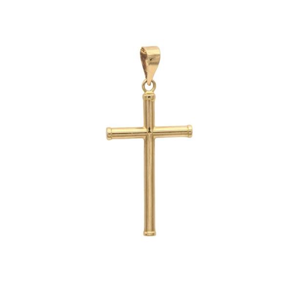 Imagen de Cruz Tubo Oro 18K