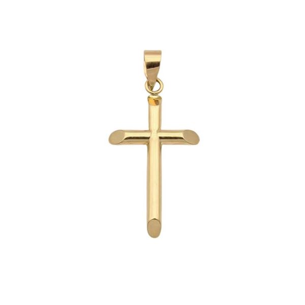 Imagen de Cruz Tubo Oro 18K