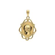 Imagen de Medalla Virgen Niña 18K