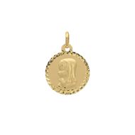 Imagen de Medalla Virgen Niña Circle Oro 18K