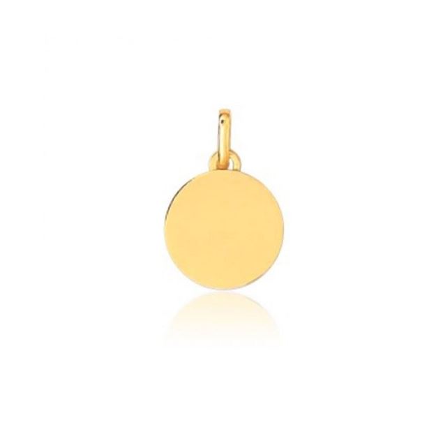 Imagen de Medalla Lisa 14mm Oro 18K