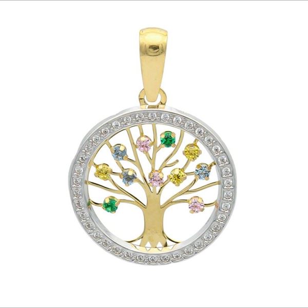 Imagen de Colgante Árbol de la Vida Color Oro 18K
