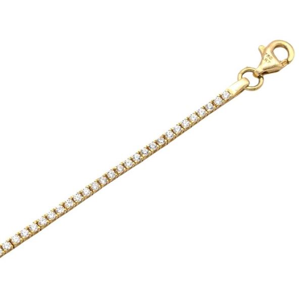 Imagen de Pulsera Carril Riviere Oro 18K (1,50mm Ancho)