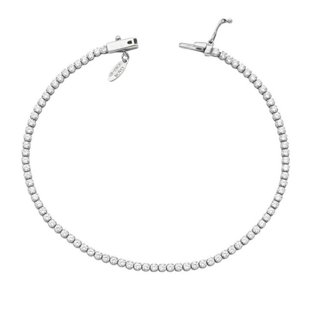 Imagen de Pulsera Dune Riviere Oro Blanco 18K (2,15mm Ancho)