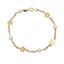 Imagen de Pulsera Flores Perla Oro 18K