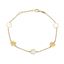 Imagen de Pulsera Flores Nácar Oro 18K