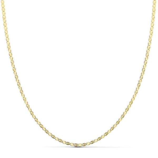 Imagen de Cadena Ancla Diamantada 45cm Oro 18K