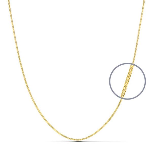 Imagen de Cadena Barbada 45cm Oro 18K