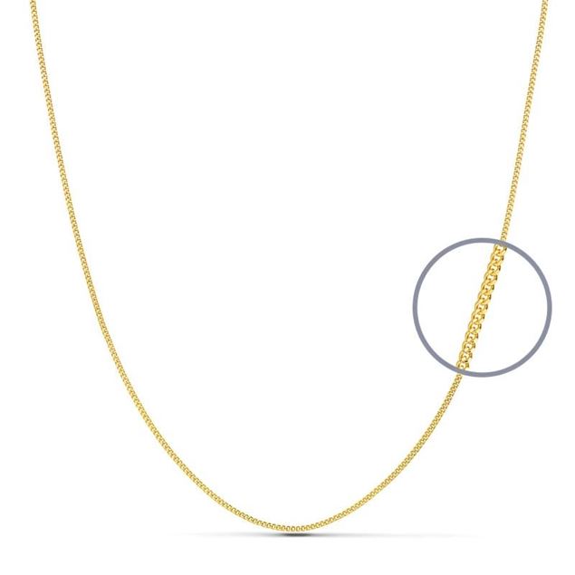 Imagen de Cadena Barbada 45cm Oro 18K