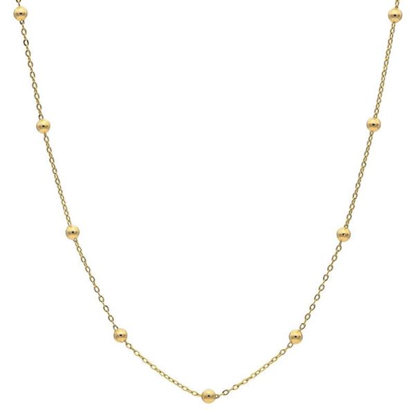 Imagen de Cadena Balls 45cm Oro 18K