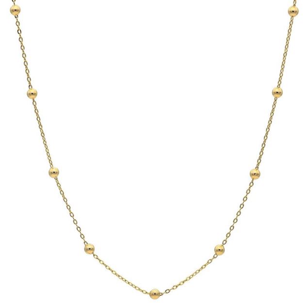 Imagen de Cadena Balls 45cm Oro 18K