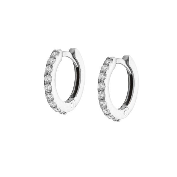 Imagen de Aros Dunia 12mm Oro Blanco 18K