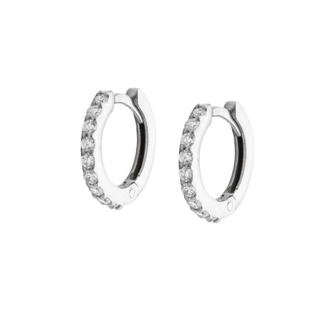 Imagen de Aros Dunia 12mm Oro Blanco 18K