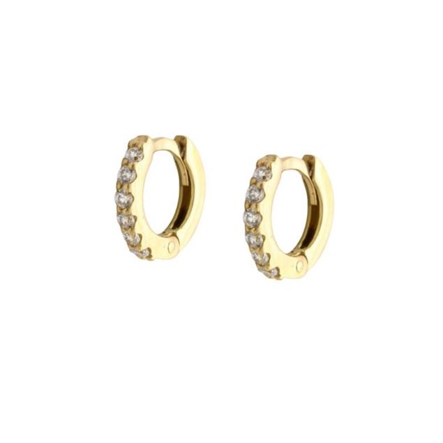 Imagen de Aros Dunia 10mm Oro 18K