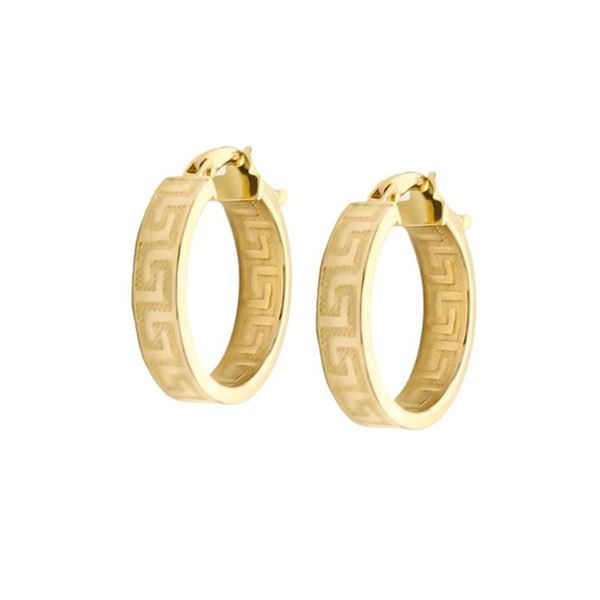 Imagen de Aros Greca 18mm Oro 18K