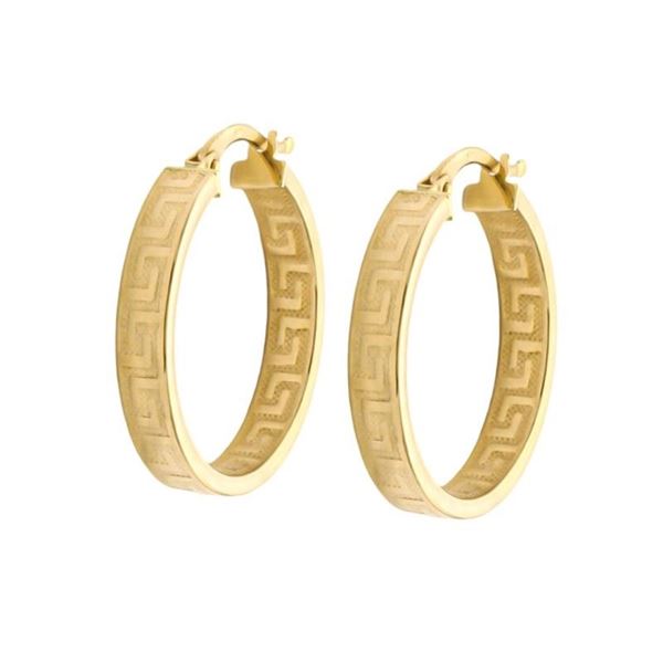Imagen de Aros Greca 24mm Oro 18K