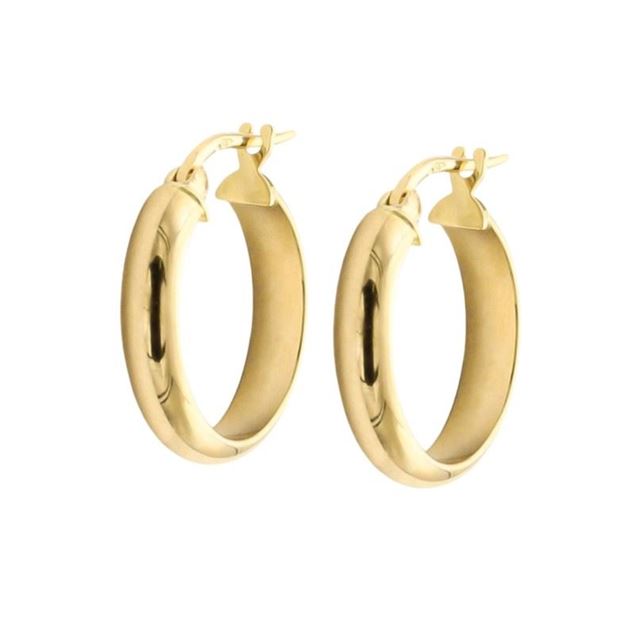 Imagen de Aros Caña Grosse 18mm Oro 18K