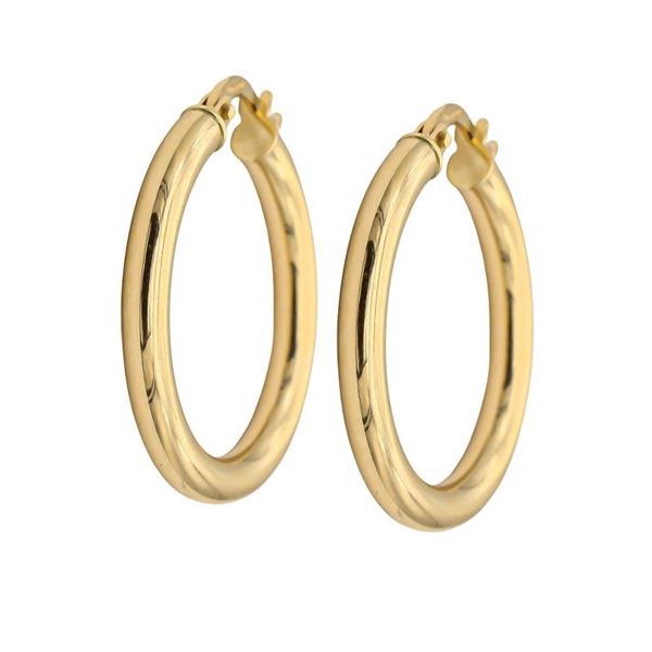 Imagen de Aros Tubo Spesso Oro 18K 25MM