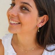 Imagen de Aros Multi Charms Oro 18K