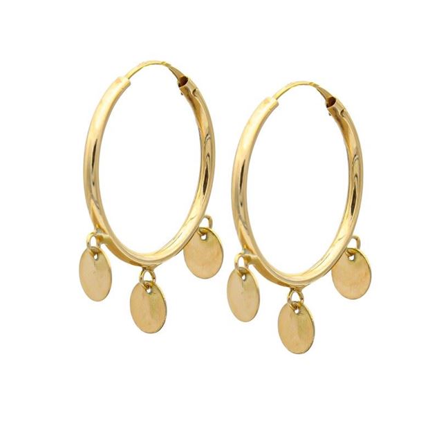 Imagen de Aros Multi Medals Oro 18K