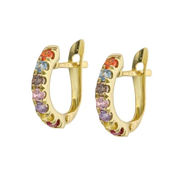 Imagen de Aros Tammy 13mm Oro 18K