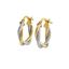 Imagen de Aros Inca Oro Bicolor 18K 16MM