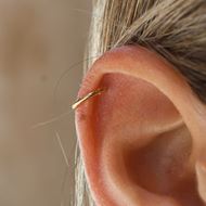 Imagen de Aros Line Oro 18K 14MM