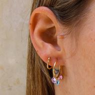 Imagen de Aros Fine Tubo Oro 18K 11MM