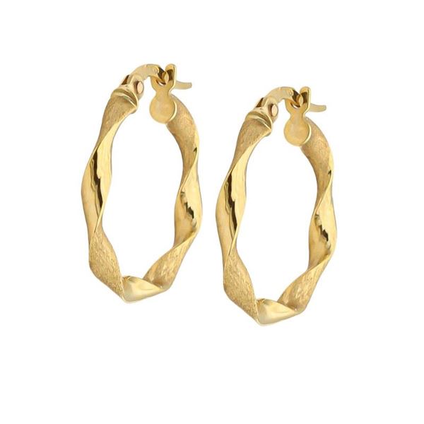 Imagen de Aros Maya Oro 18K 15MM