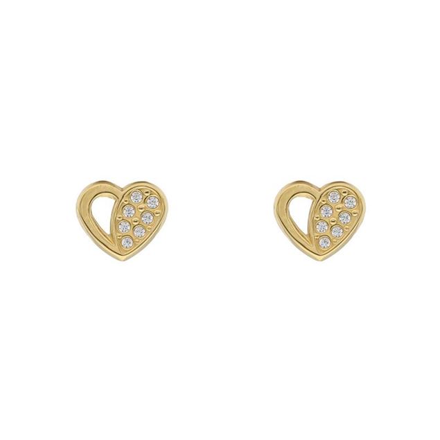 Imagen de Pendientes Corazón Oro 18K