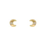 Imagen de Pendientes Lunita Oro 18K