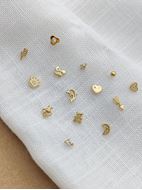 Imagen de Pendientes Mariposa Circonita Oro 18K